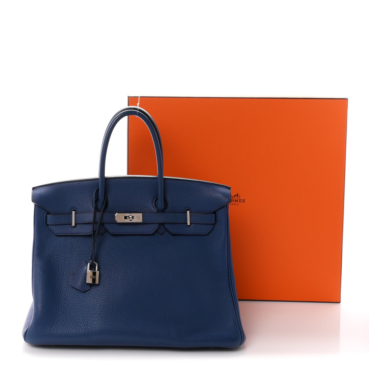 Taurillon Clemence Birkin 35 Bleu Brighton