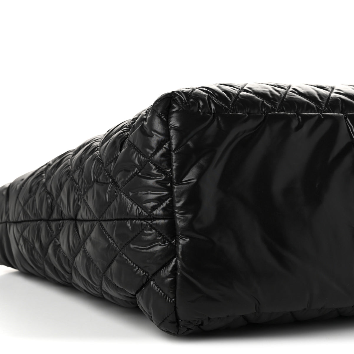 Chanel Nylon Quilted Large Coco Cocoon Tote Black 9 of 10