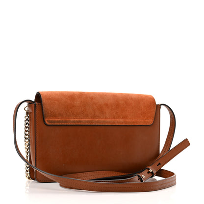 Chloe Suede Calfskin Small Faye Shoulder Bag Tobacco 3 of 11