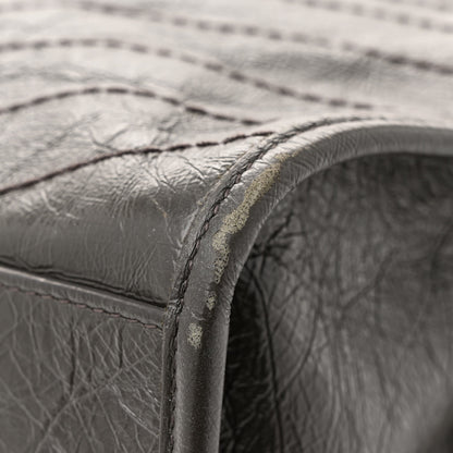Saint Laurent Crinkled Calfskin Matelasse Monogram Niki Shoulder Bag Storm 11 of 12
