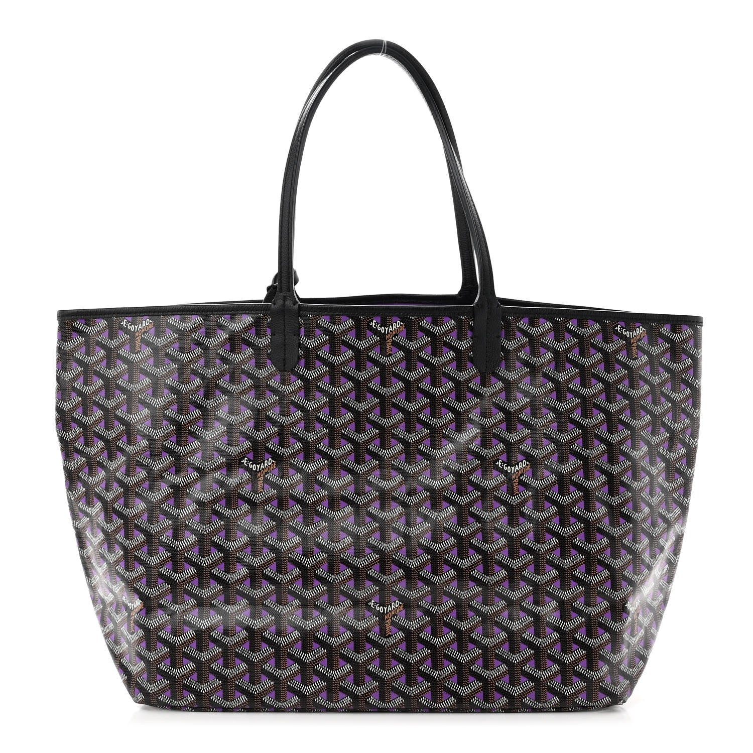 Goyard Goyardine Saint Louis Claire Voie PM Black Violet 3 of 10