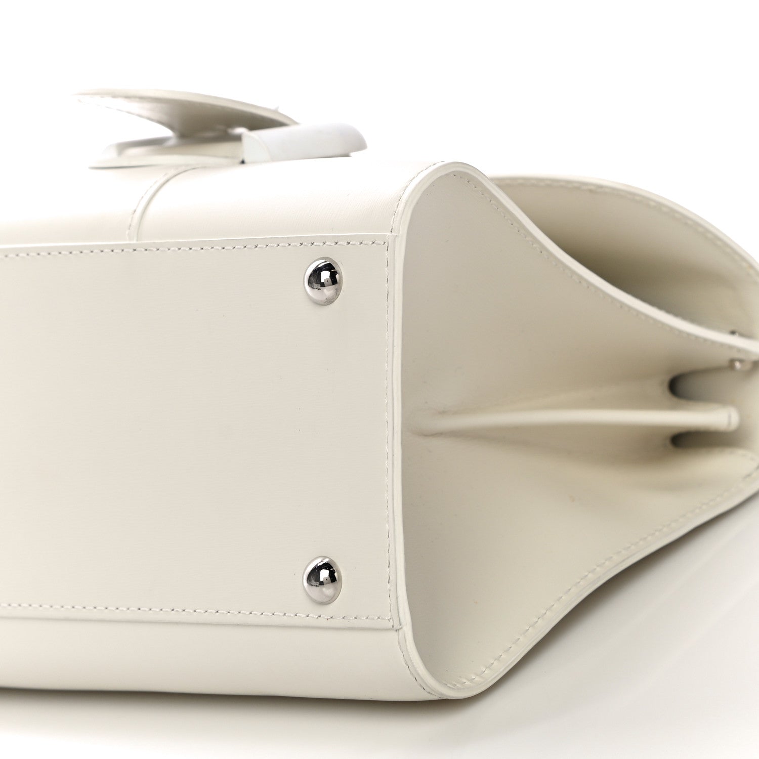 Delvaux Box Calfskin Mini Brillant Satchel Ivory 10 of 13