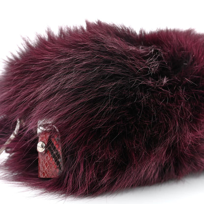 Prada Fox Fur Snakeskin Chain Bag 10 of 11