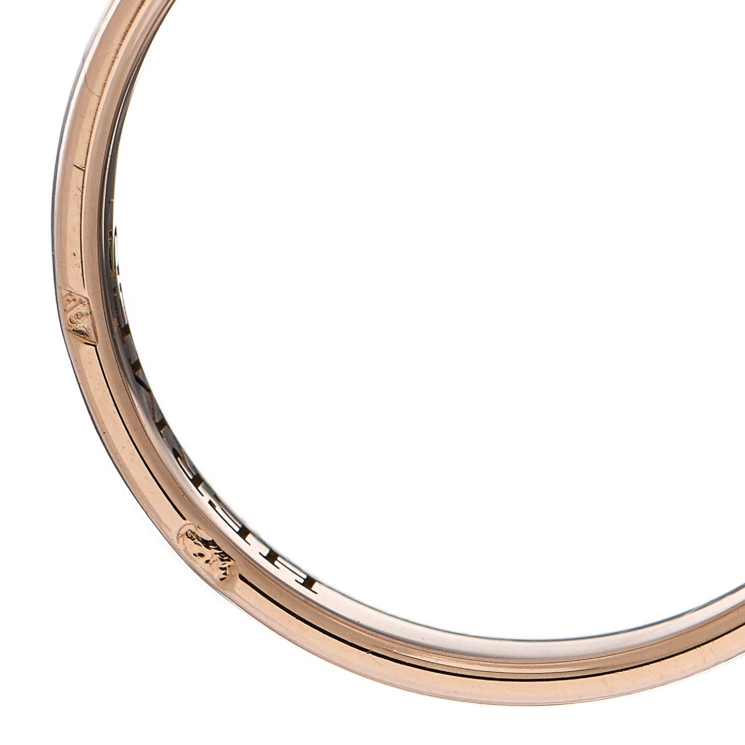 Hermes 18K Rose Gold Diamond Ever Herakles Wedding Band Ring 52 6 6 of 6