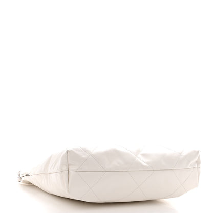 Chanel Shiny Calfskin Quilted Small Chanel 22 White 4 of 10