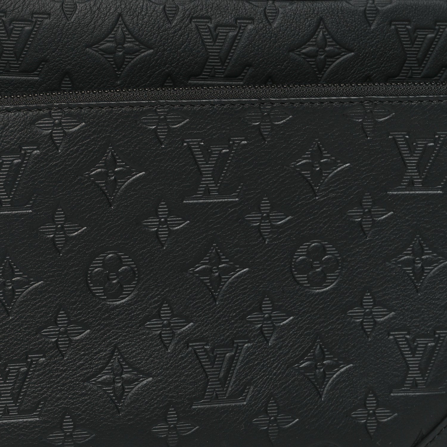 Louis Vuitton Calfskin Monogram Embossed Trio Messenger Black 10 of 13