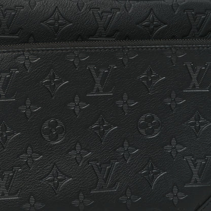 Louis Vuitton Calfskin Monogram Embossed Trio Messenger Black 10 of 13