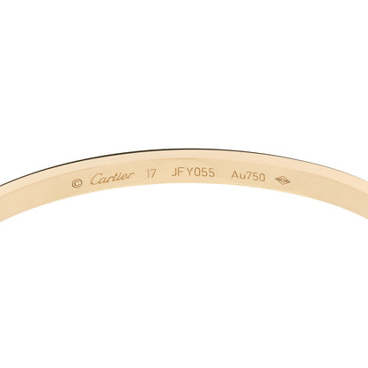 Cartier 18K Yellow Gold Small LOVE Bracelet 17 6 of 8