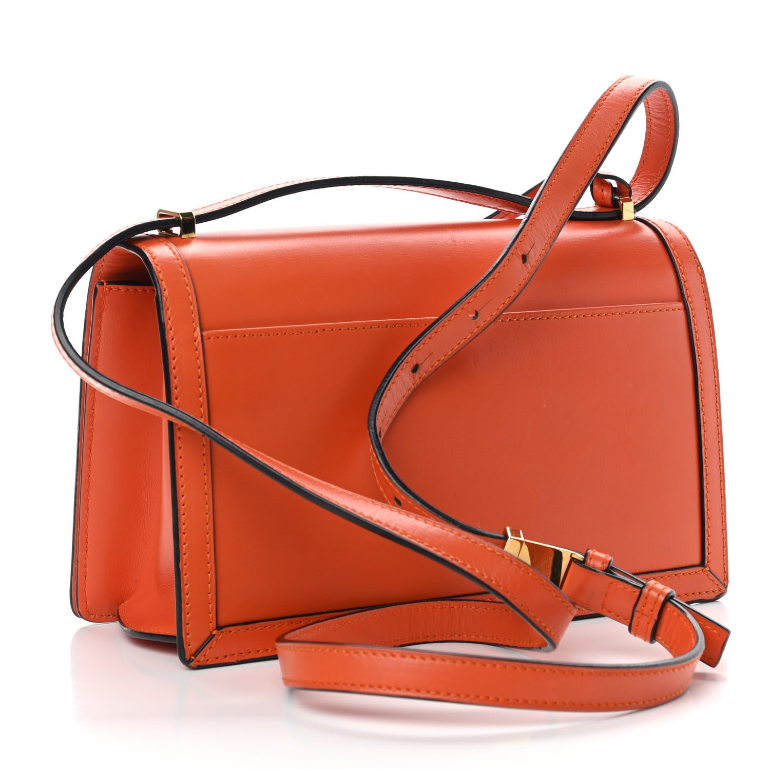 Loewe Calfskin Medium Barcelona Shoulder Bag Orange 3 of 9