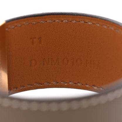Hermes Swift Collier de Chien CDC 24 Bracelet T1 Etoupe 5 of 6