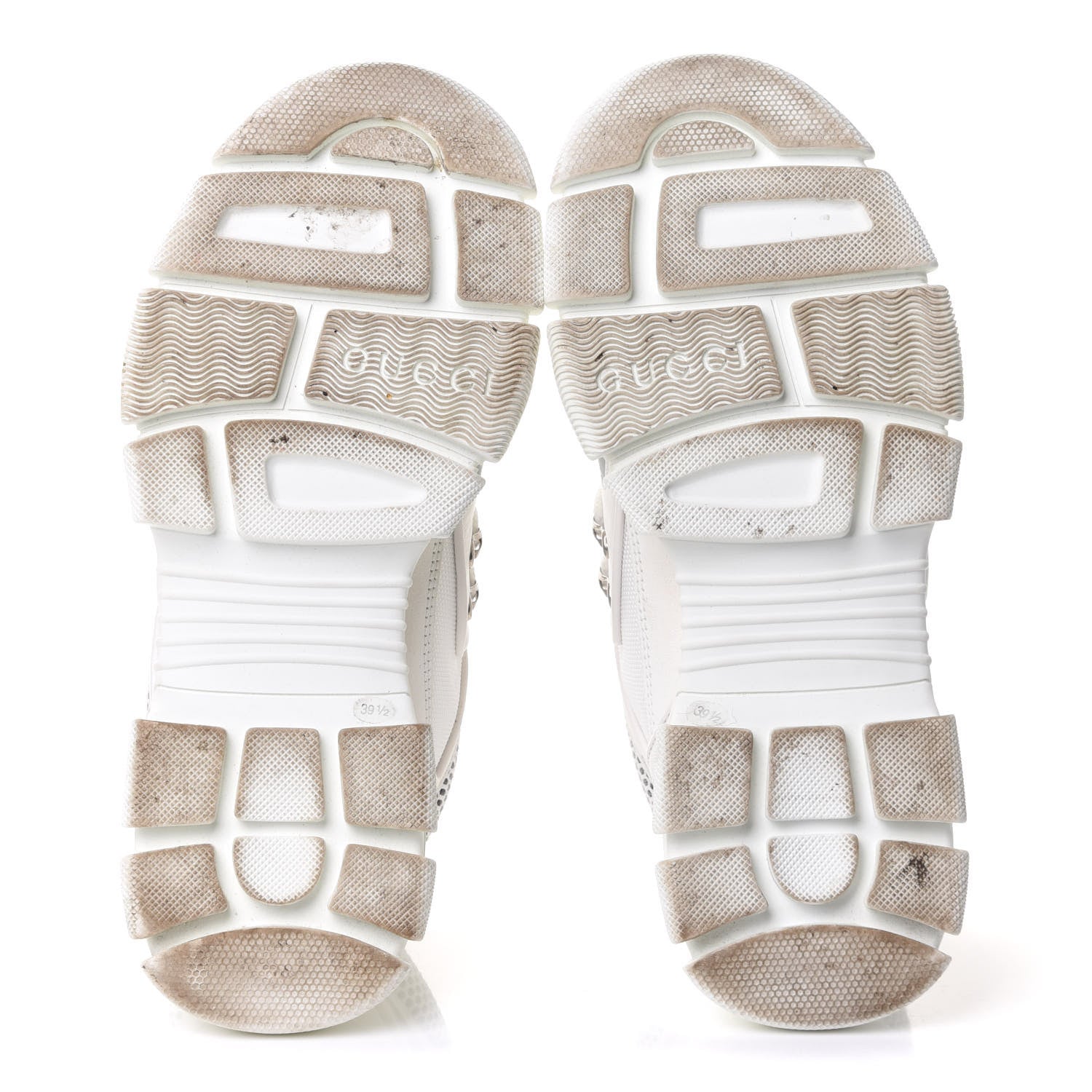 Gucci X SEGA Mesh Calfskin Suede Womens Flashtrek Sneakers 39.5 Great White 7 of 10