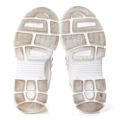 Gucci X SEGA Mesh Calfskin Suede Womens Flashtrek Sneakers 39.5 Great White 7 of 10