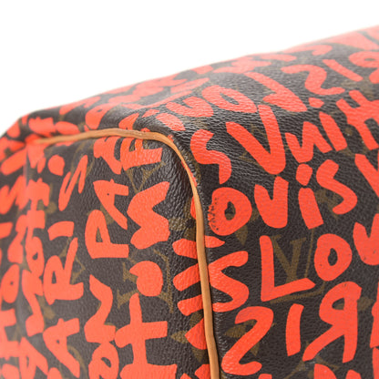 Louis Vuitton Monogram Graffiti Speedy 30 Orange 8 of 21