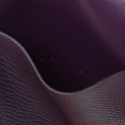 Hermes Epsom Guernesey Card Case Raisin 7 of 7