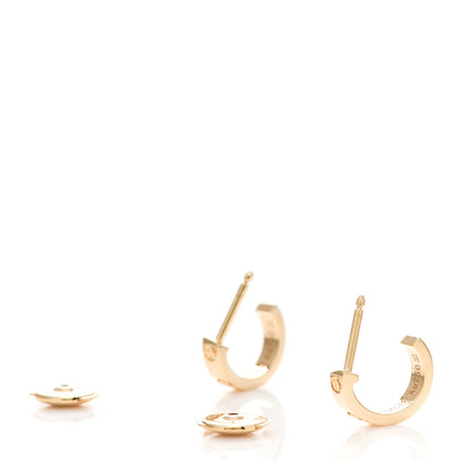 Cartier 18K Yellow Gold Small LOVE Hoop Earrings 3 of 6