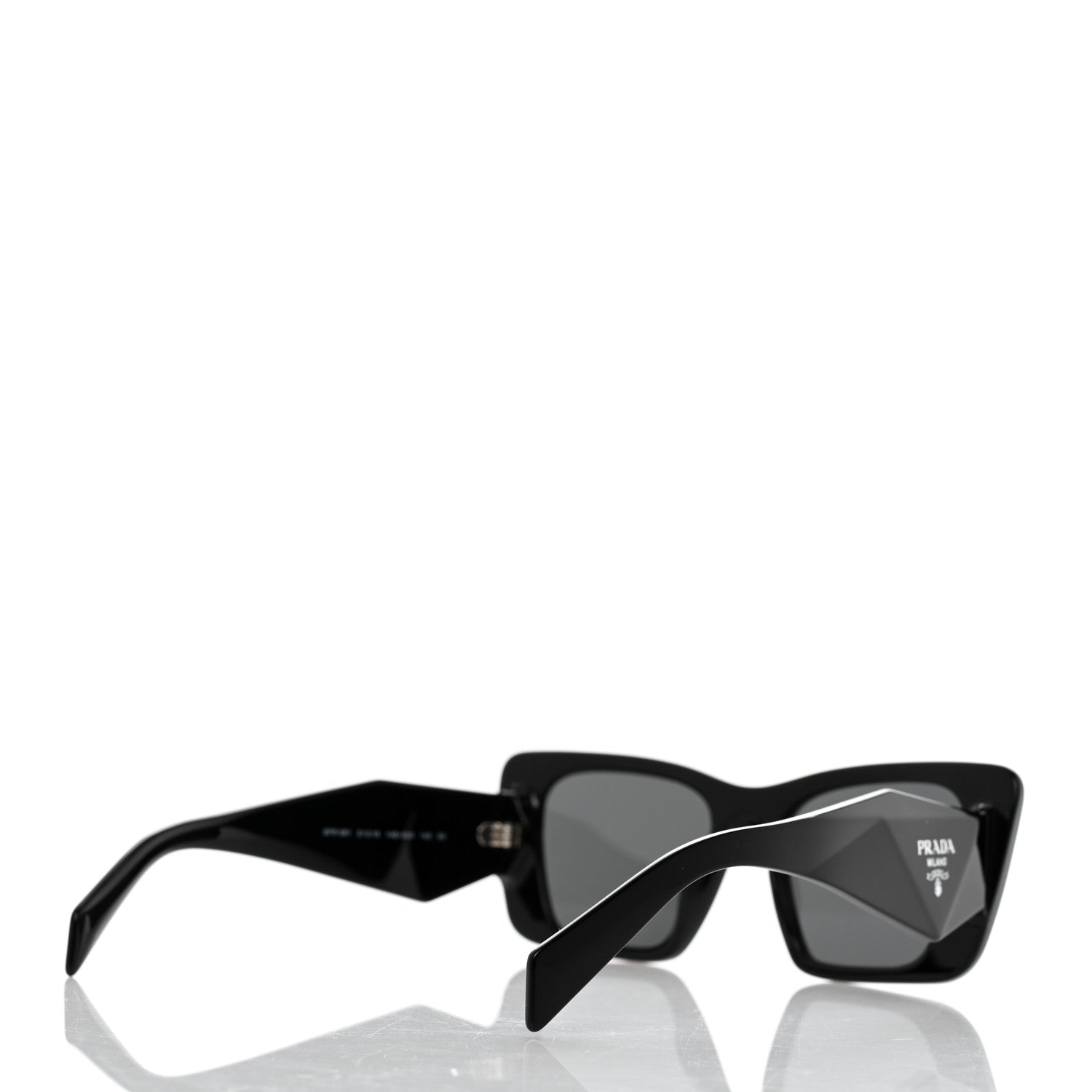 Prada Acetate Symbole Sunglasses SPR 08Y Black 4 of 8