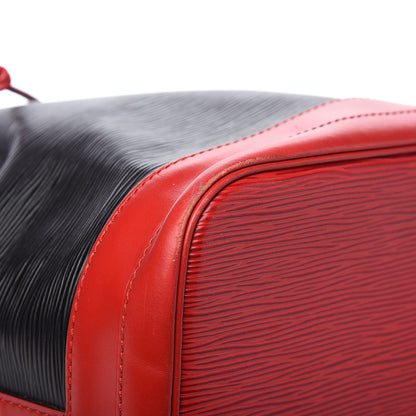 Louis Vuitton Epi Bi-Color Noe Castillan Red Black 12 of 15
