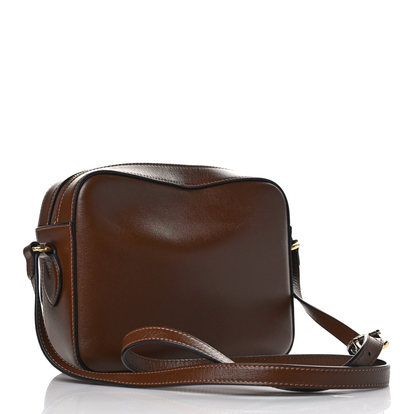Azalea Calfskin Small Horsebit 1955 Shoulder Bag Brown Sugar