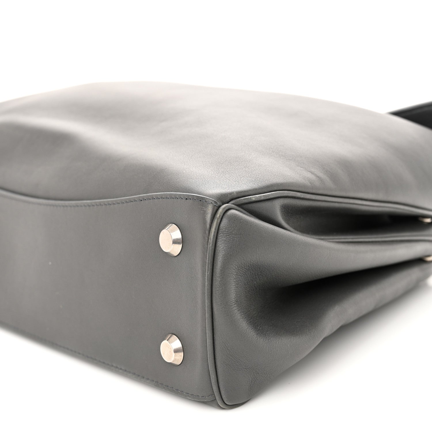 Balenciaga Natural Smooth Calfskin Medium Rodeo Top Handle Handbag Grey 9 of 9