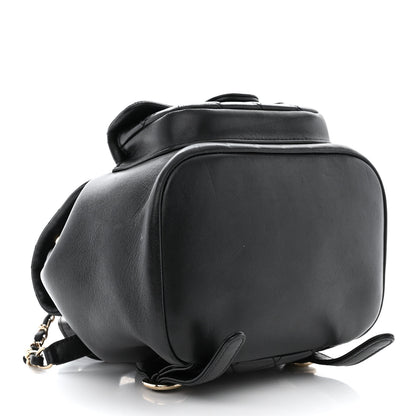 Chanel Lambskin Quilted Small Duma Drawstring Backpack Black 5 of 12