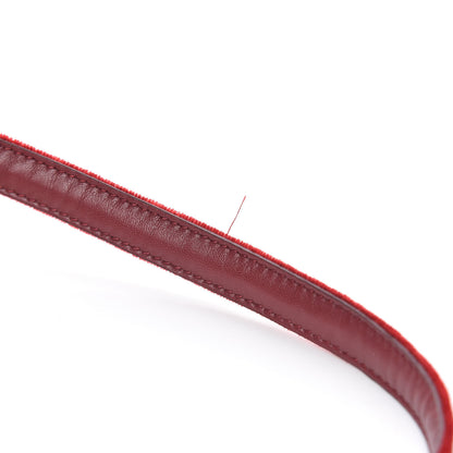 Miu Miu Velluto Matelasse Rider Belt Bag Cherry 9 of 12