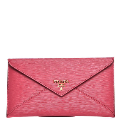 Prada Vitello Move Envelope Wallet Peonia 1 of 8