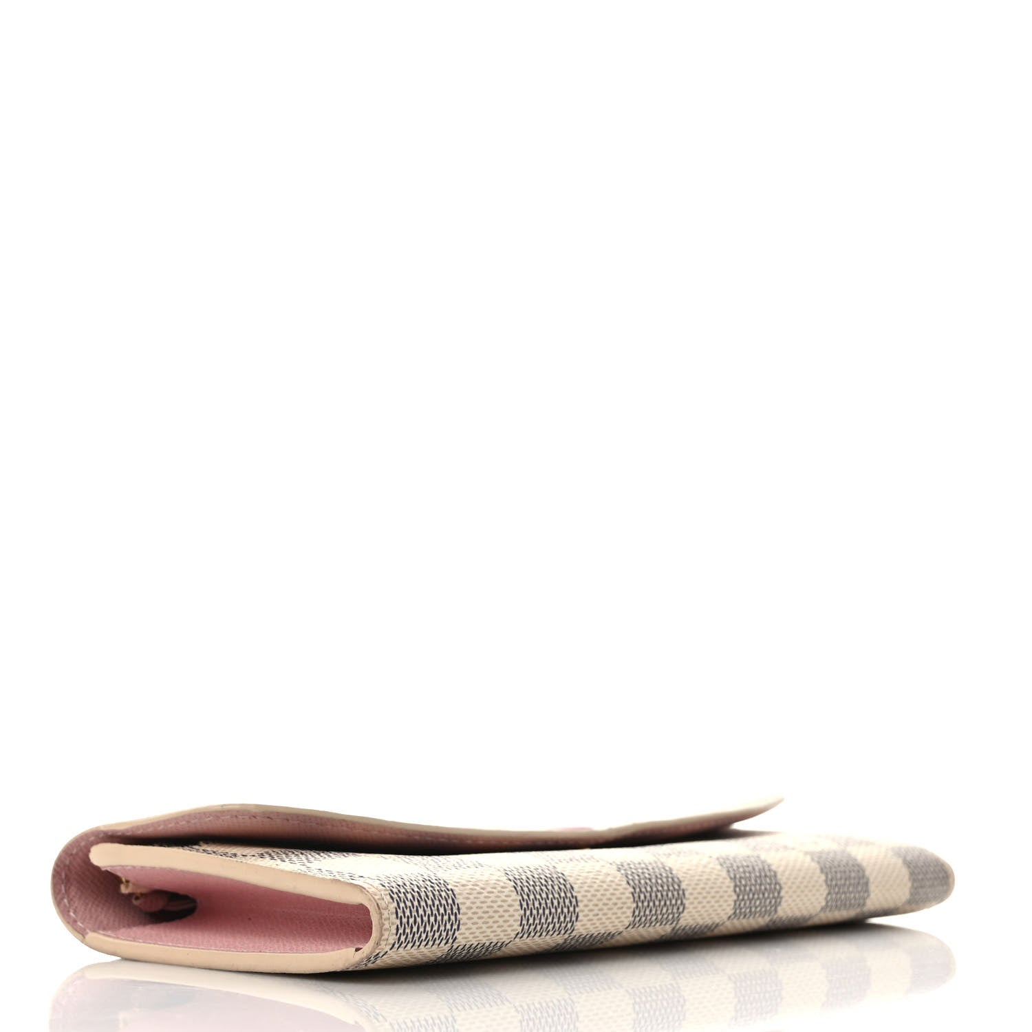 Louis Vuitton Damier Azur Emilie Wallet Rose Ballerine 4 of 7
