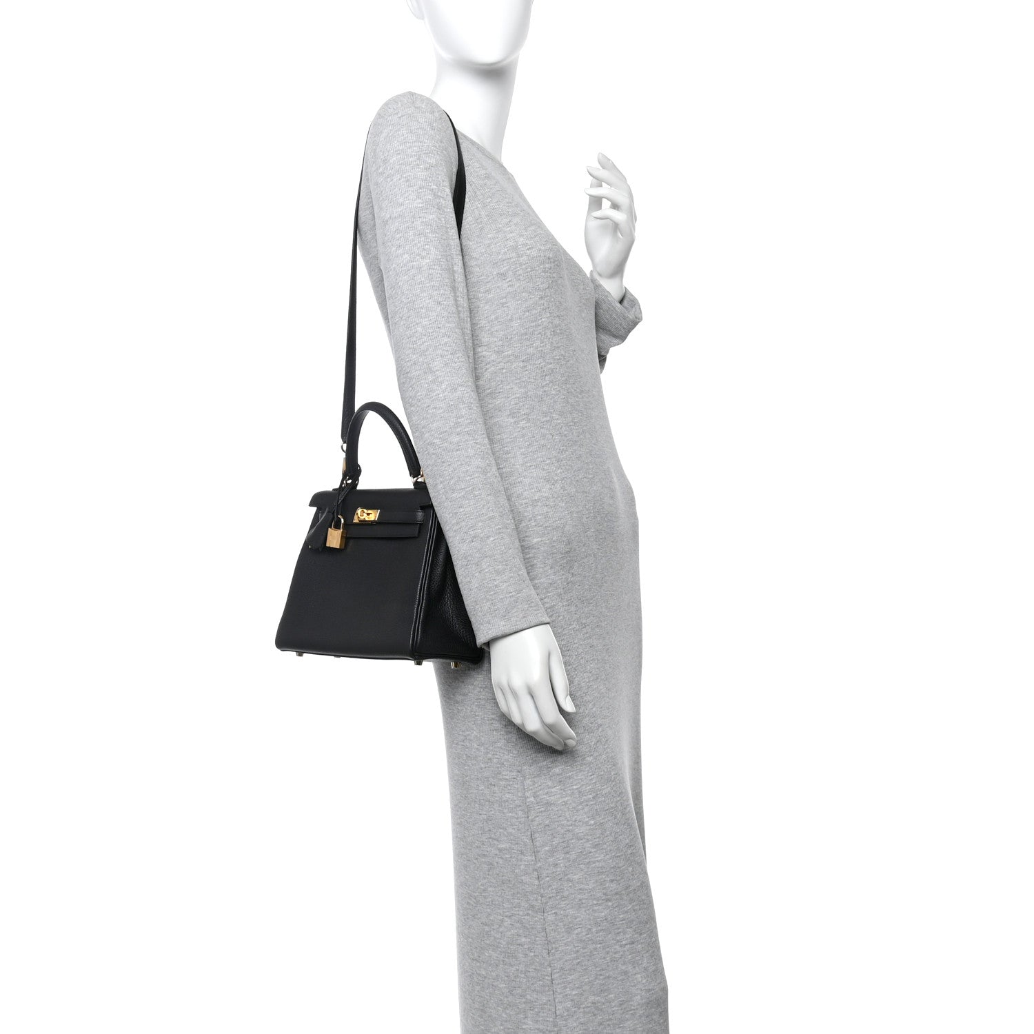 Hermes Togo Kelly Retourne 25 Black 2 of 11