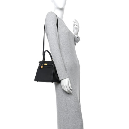 Hermes Togo Kelly Retourne 25 Black 2 of 11