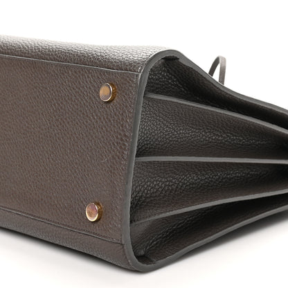 Saint Laurent Grained Calfskin Small Sac De Jour Taupe 12 of 12