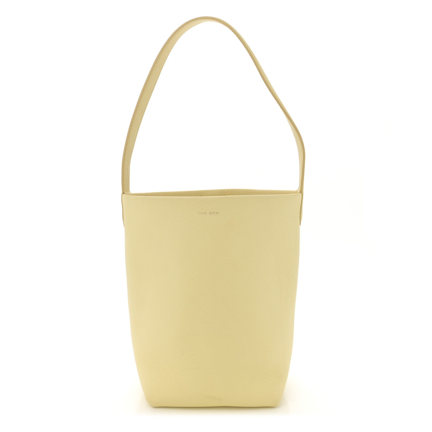 The Row Grained Calfskin Small N/S Park Tote Lemon Sorbet 1 of 10