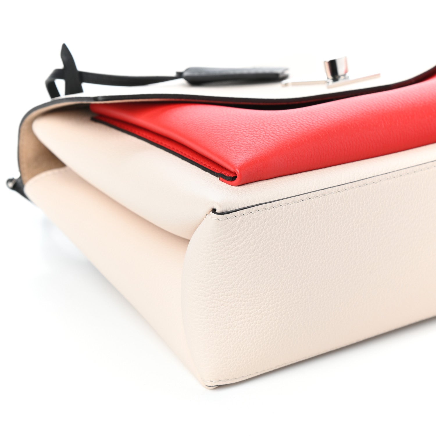 Louis Vuitton Soft Calfskin My Lockme Top Handle Kabuki Red Quartz Black 8 of 9