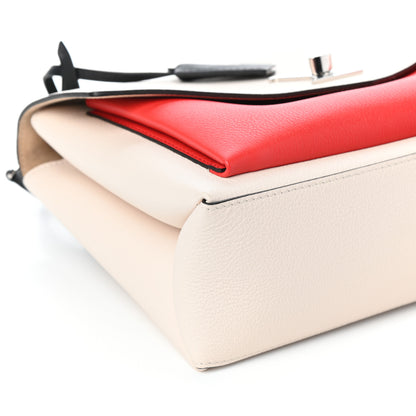 Louis Vuitton Soft Calfskin My Lockme Top Handle Kabuki Red Quartz Black 8 of 9
