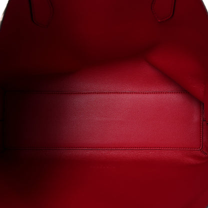 Burberry Haymarket Check Medium Reversible Tote Poppy Red 5 of 18
