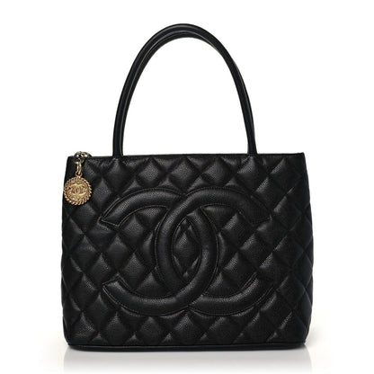 Chanel Caviar Quilted Medallion Tote Black 1 of 10