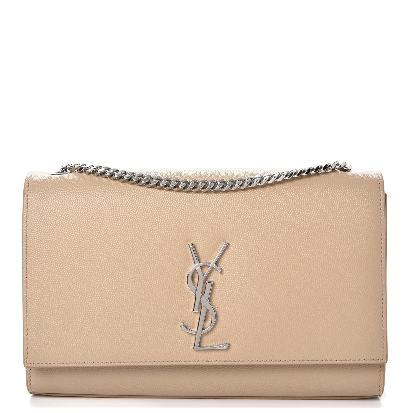 Grain De Poudre Medium Monogram Kate Satchel Nude Powder