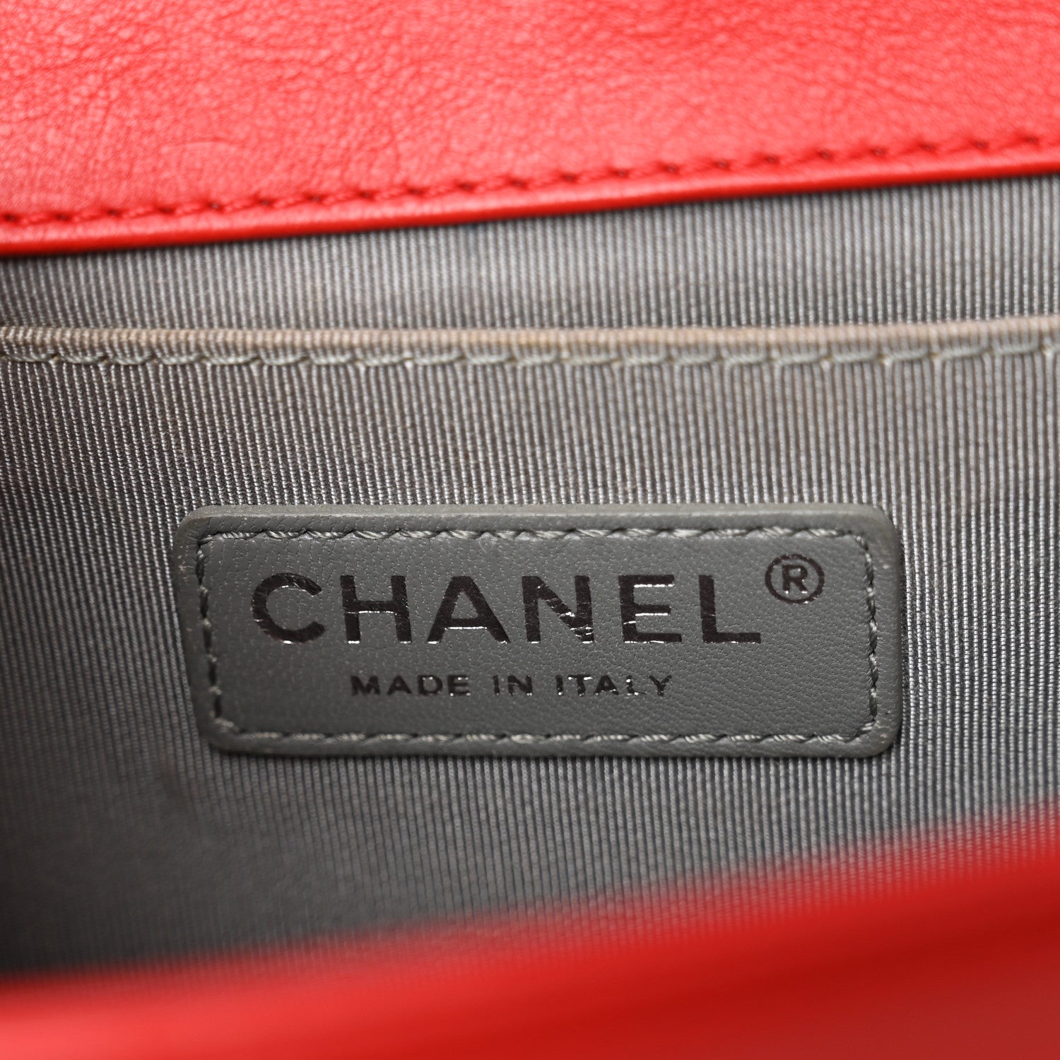 Chanel Calfskin Quilted Double Stitch Medium Boy Flap Red 6 of 12
