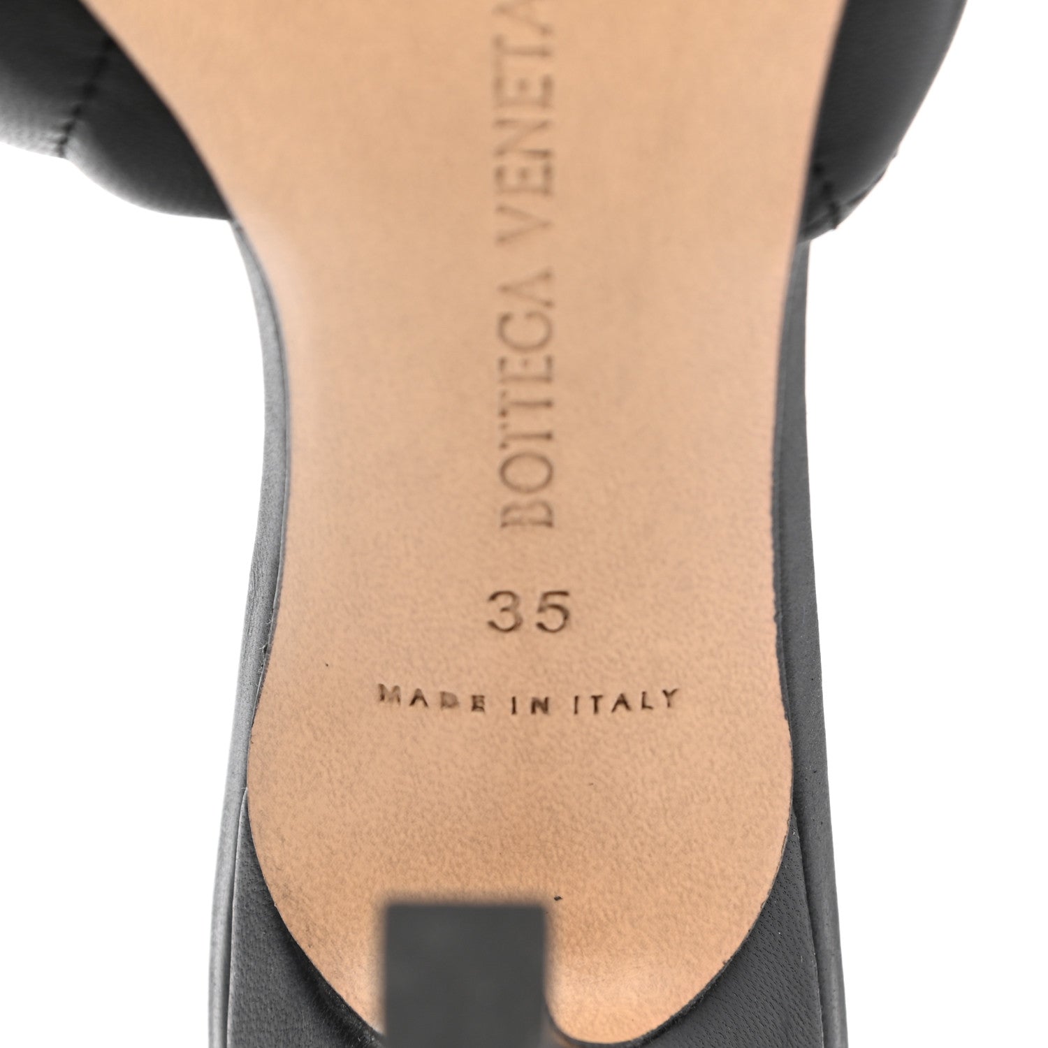 Bottega Veneta Nappa Matelasse Padded Mule Sandals 35 Black 7 of 10