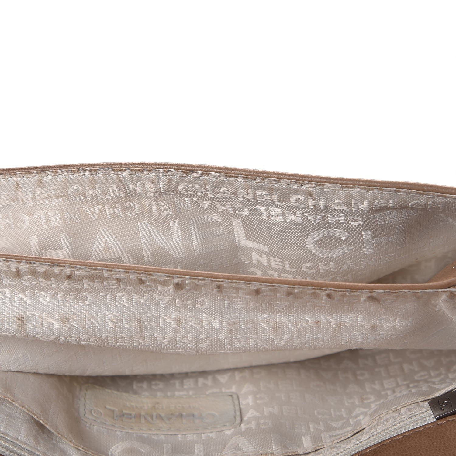 Chanel Lambskin Chain Flap Beige 9 of 20