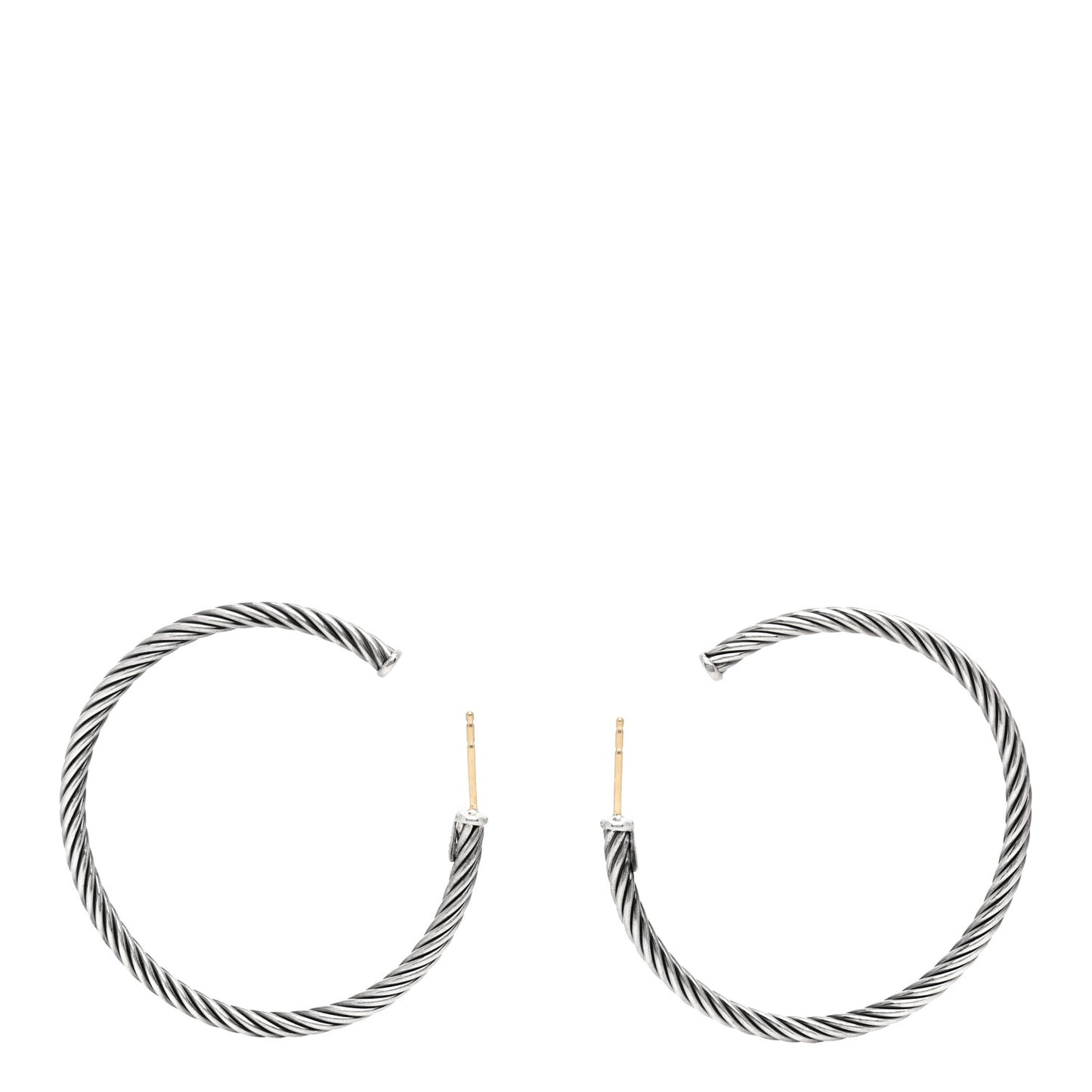 Sterling Silver 45mm Cable Classics Hoop Earrings