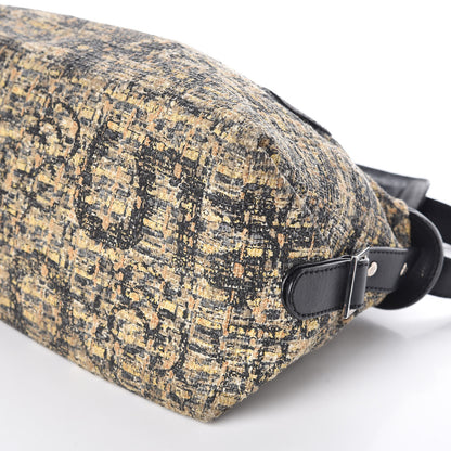 Chanel Tweed Lambskin Shoulder Bag Black 13 of 16