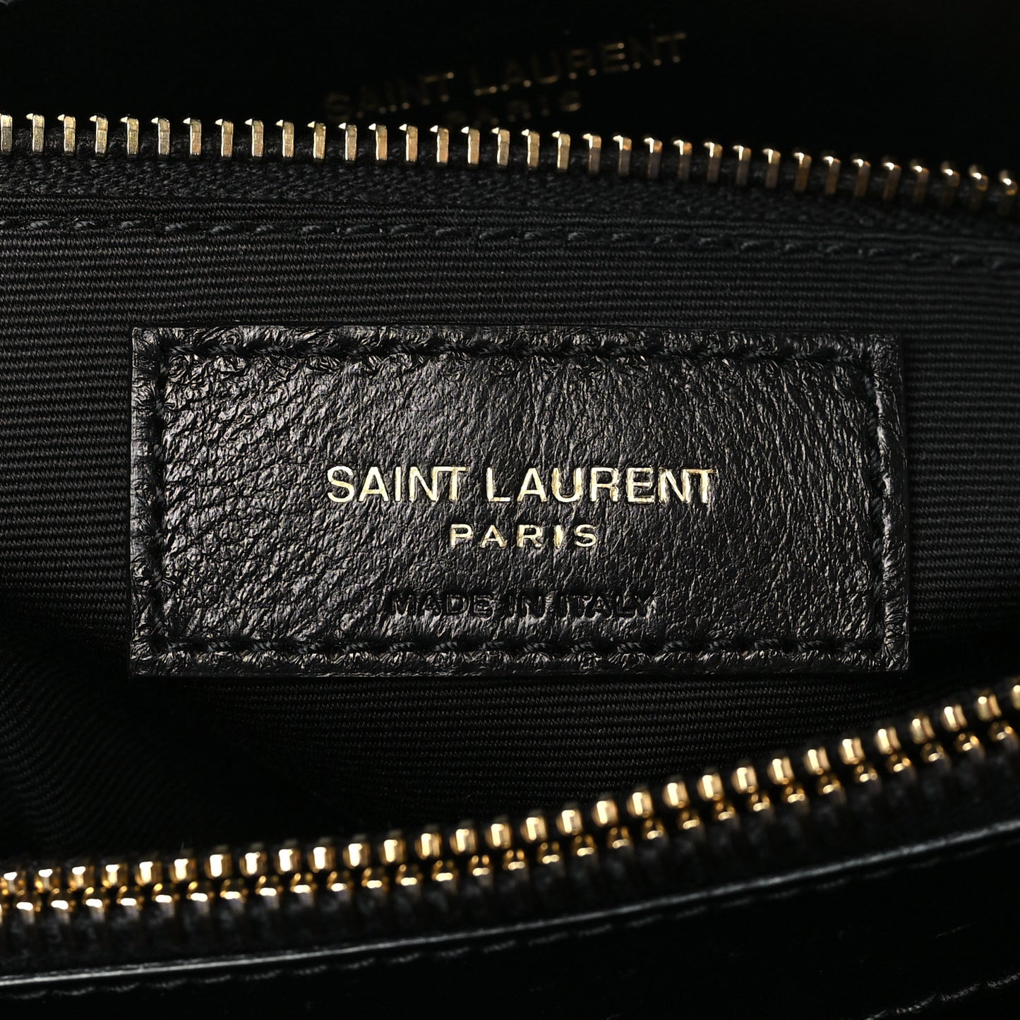 Calfskin Y Quilted Monogram Medium Loulou Chain Satchel Black