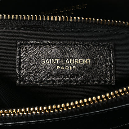 Saint Laurent Calfskin Y Quilted Monogram Medium Loulou Chain Satchel Black 6 of 10
