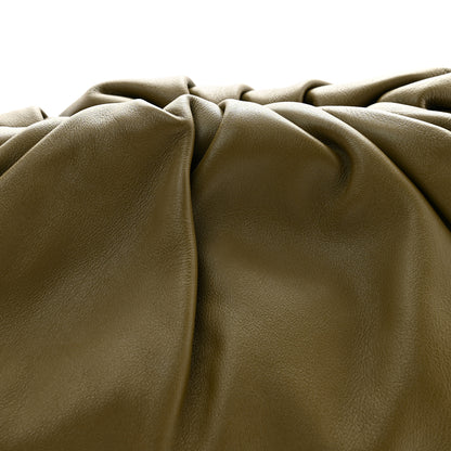 Bottega Veneta Smooth Butter Calf The Pouch Oversized Clutch Kaki Fondent 9 of 11