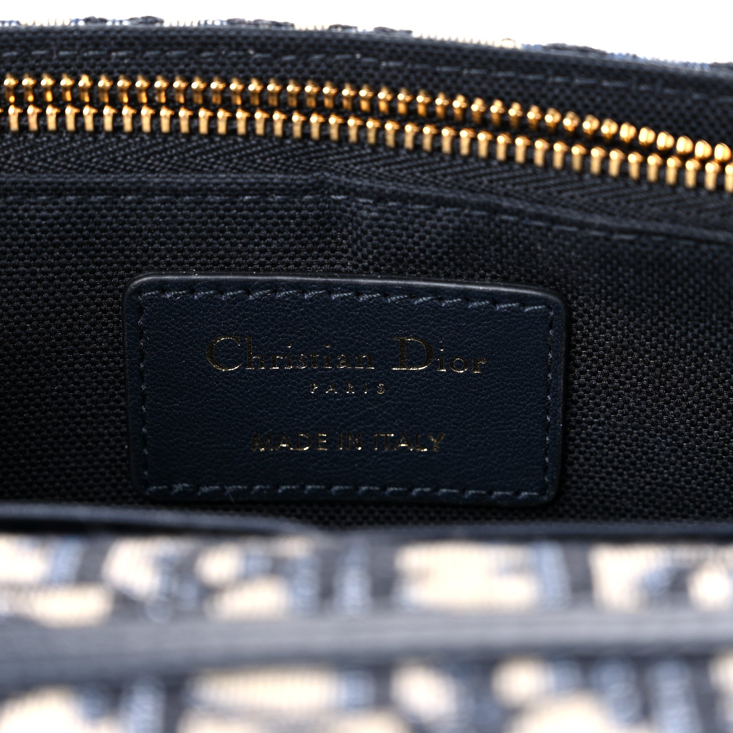 Christian Dior Oblique 30 Montaigne 2-In-1 Pouch Blue 6 of 8