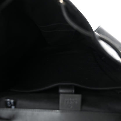 Gucci Soft GG Supreme Monogram Calfskin Web Double Buckle Backpack Black 5 of 13