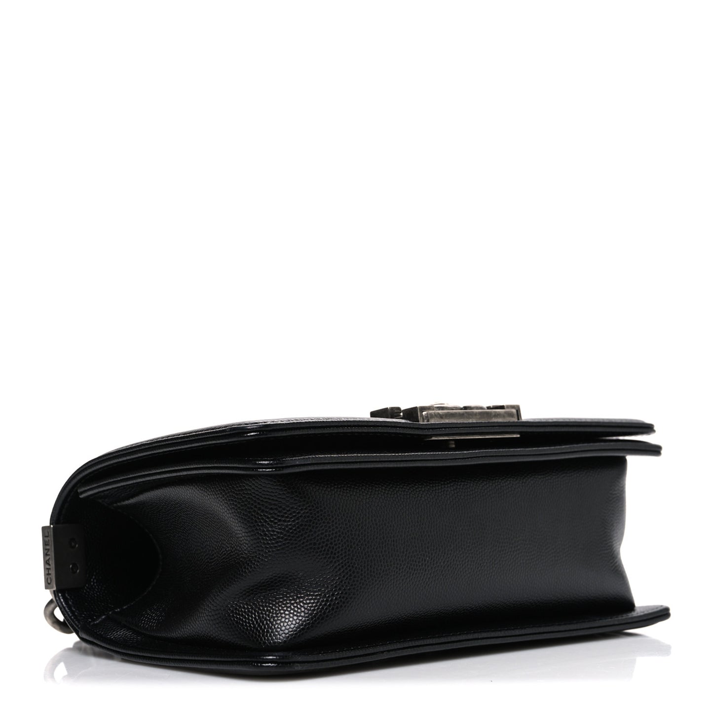 Caviar Quilted Small Boy Flap Black