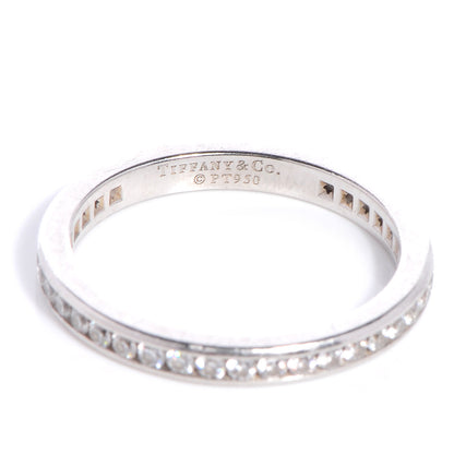 Tiffany Platinum Diamond 2mm Wedding Band 6 3 of 5