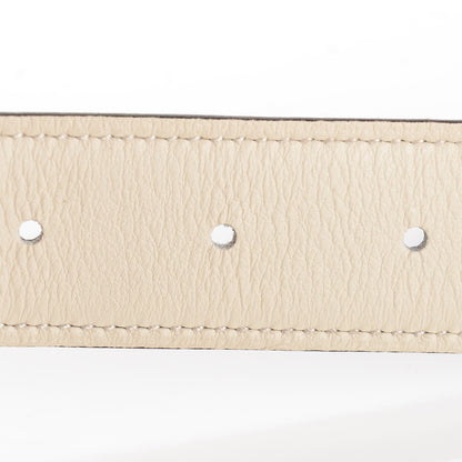 Hermes Epsom Swift 32mm Belt Strap Etain Craie 4 of 5