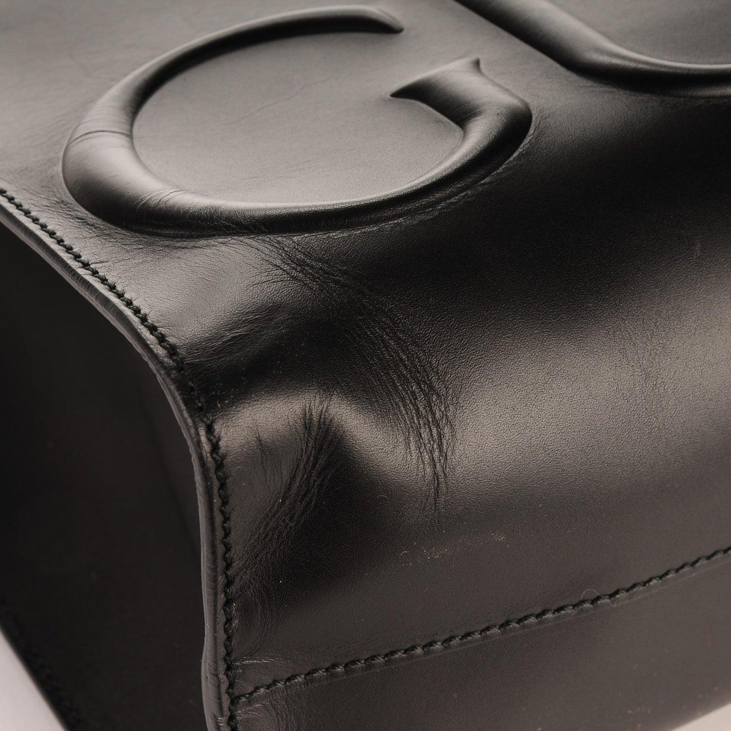 Calfskin Embossed Medium XL Tote Black